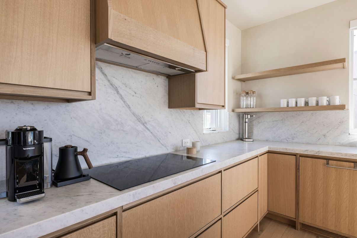 Interior, Kitchen, Marble Walls