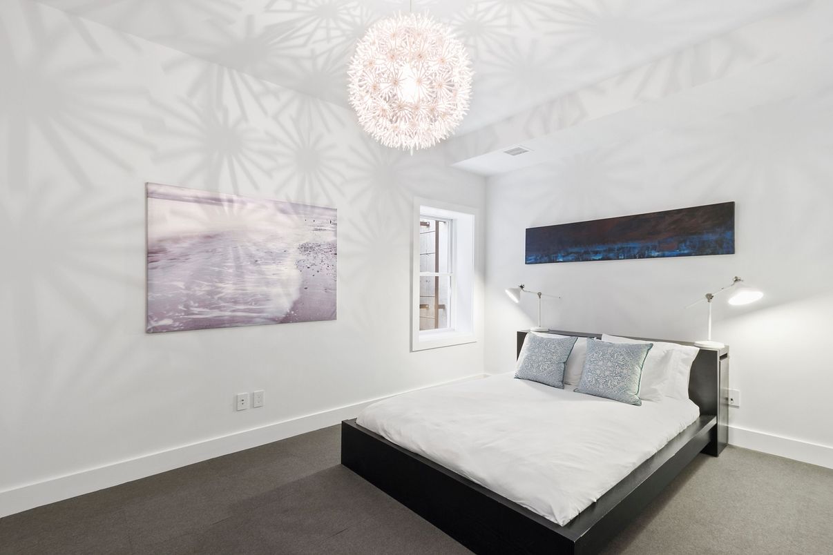 Bedroom, Chandelier, Interior