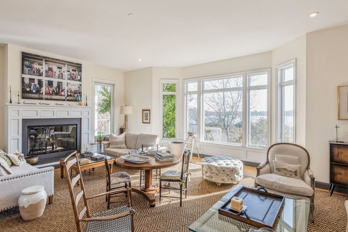 Fireplace, Interior, Living room, Recessed Lighting