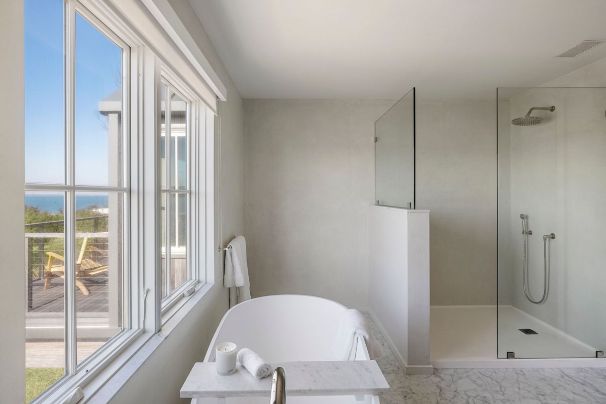 Bathroom, Glass Shower, Interior, Marble, Water