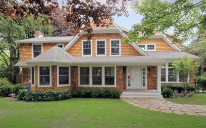 Backyard, Exterior, Facade, Brick Facade, Farmhouse