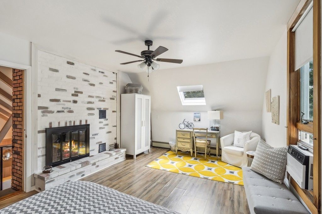 Fireplace, Interior, Wood Texture Flooring