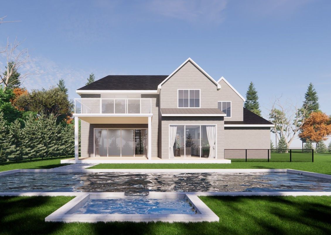 Backyard, Exterior, Facade, Farmhouse