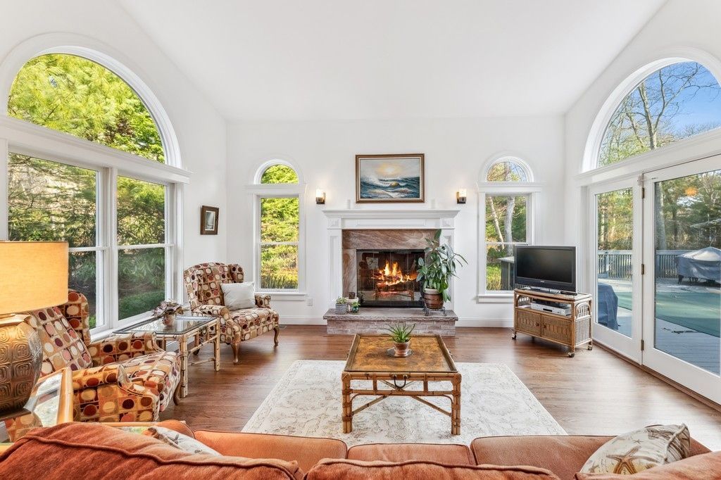 Fireplace, Interior, Living room, Wood Texture Flooring