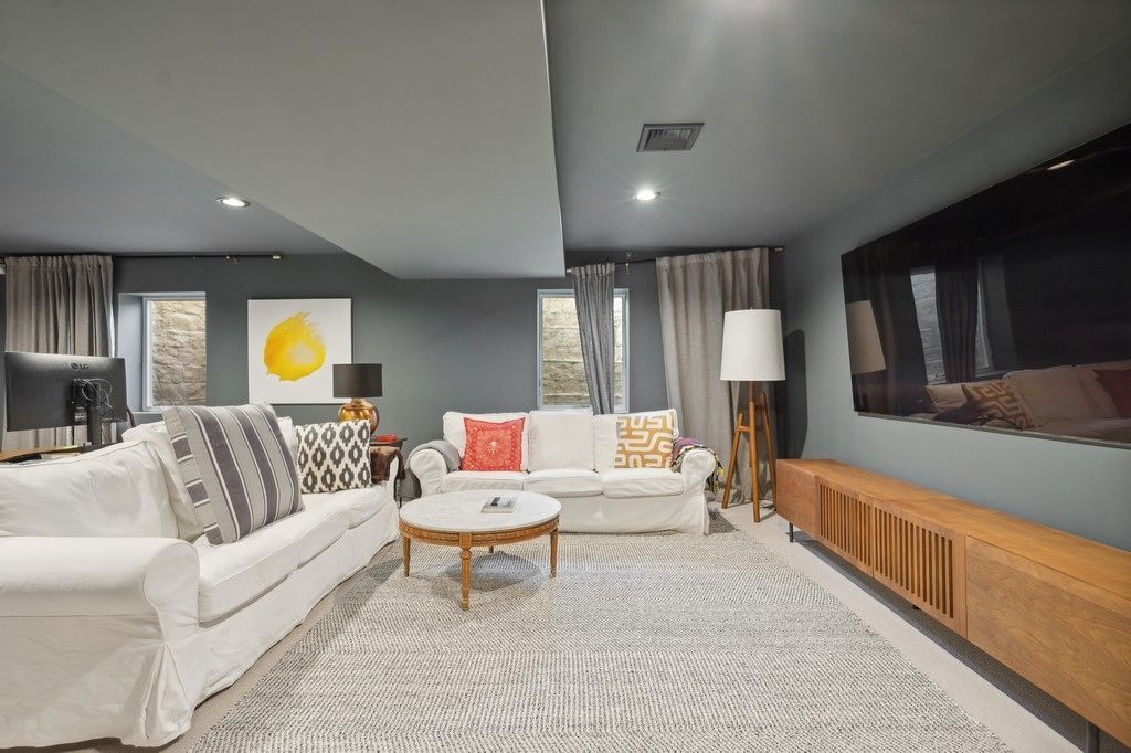Interior, Living room, Recessed Lighting
