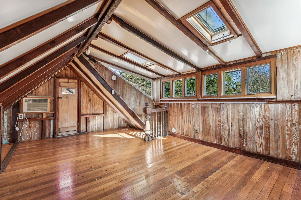 Empty room, Interior, Wooden Beams, Wood Texture Flooring, Wooden Walls