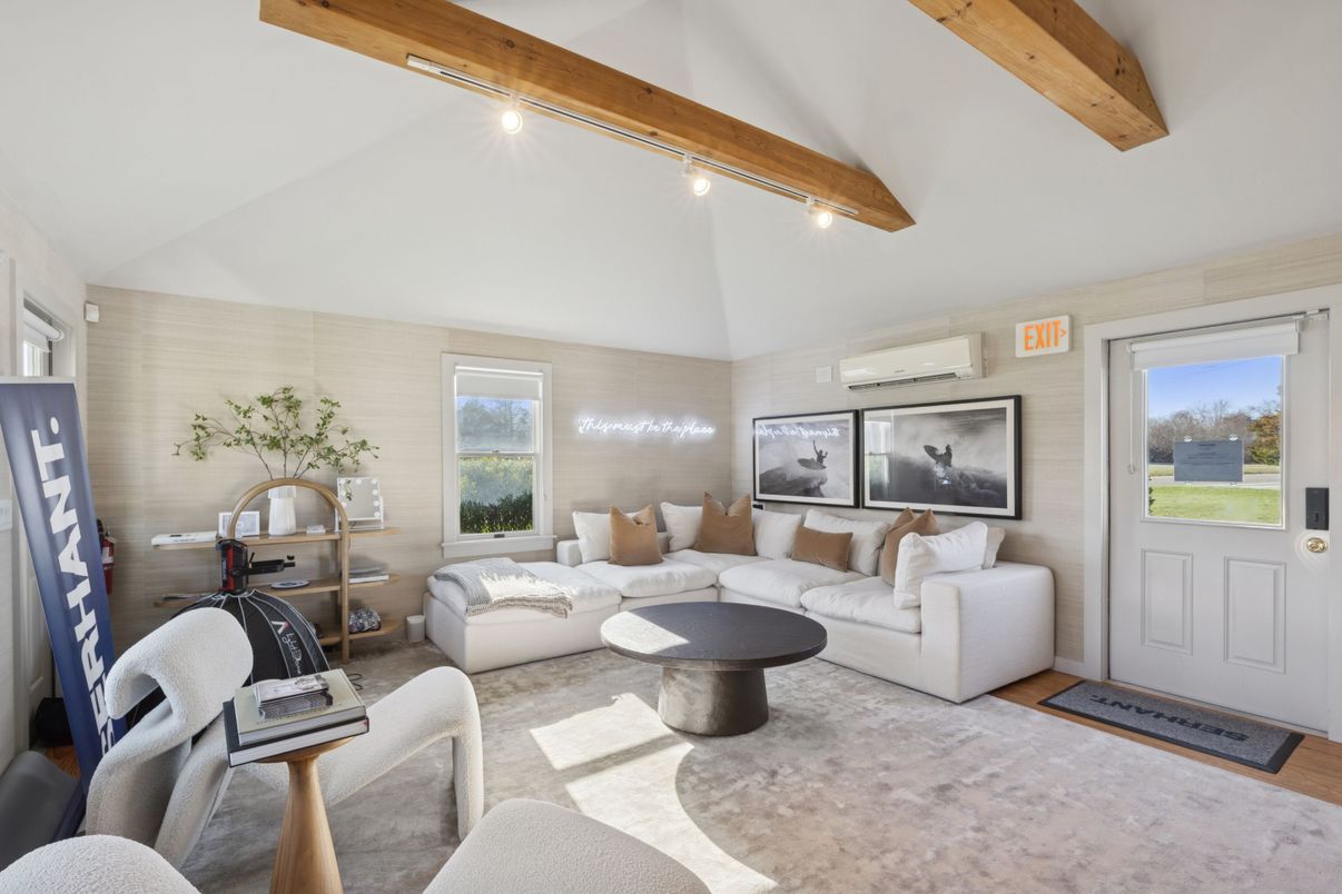 Interior, Living room, Wooden Beams