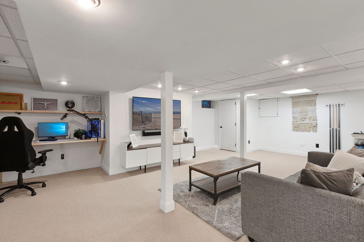 Home Office, Interior, Living room, Recessed Lighting