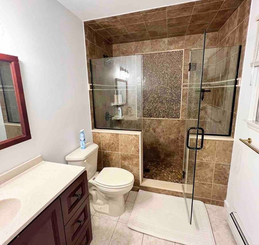 Bathroom, Glass Shower, Interior