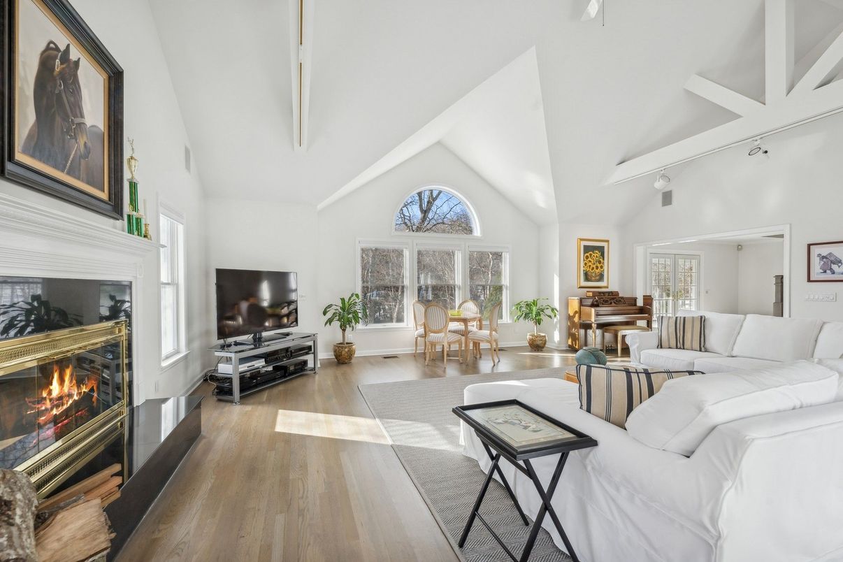 Fireplace, Interior, Living room, Piano, Wood Texture Flooring