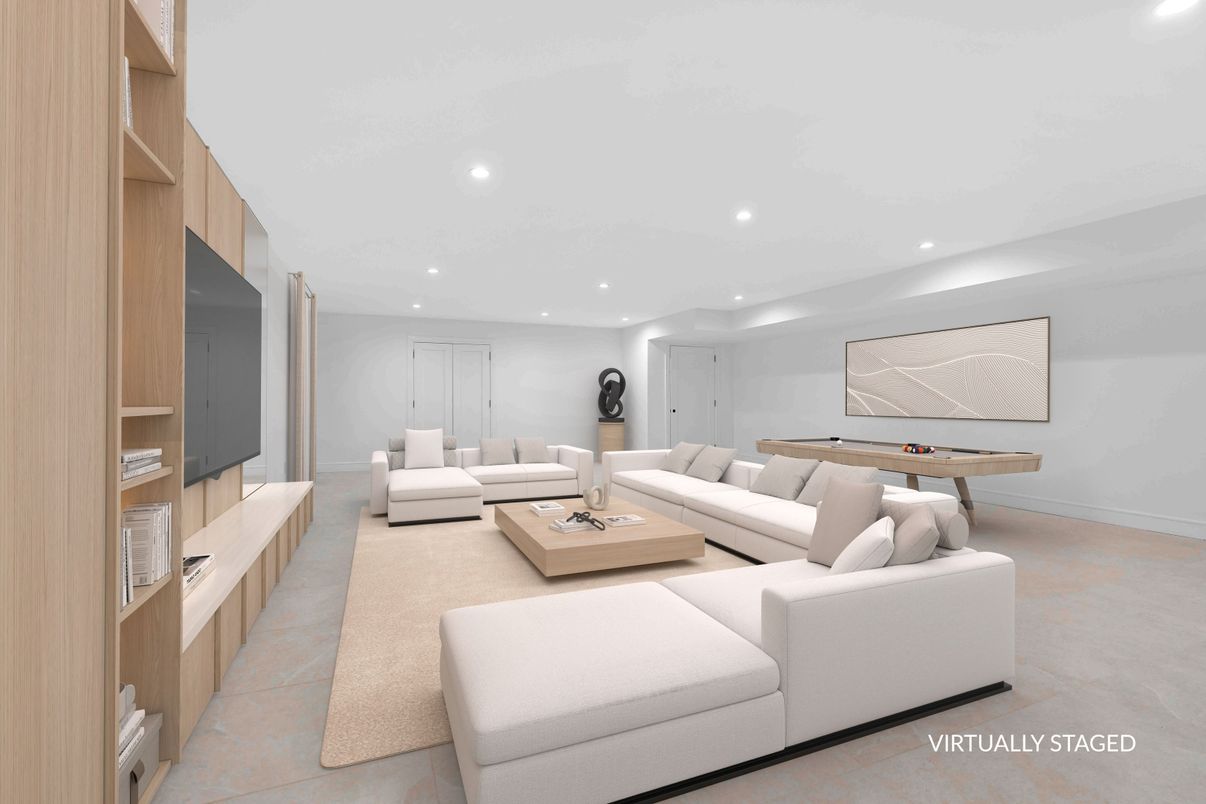 Interior, Living room, Recessed Lighting