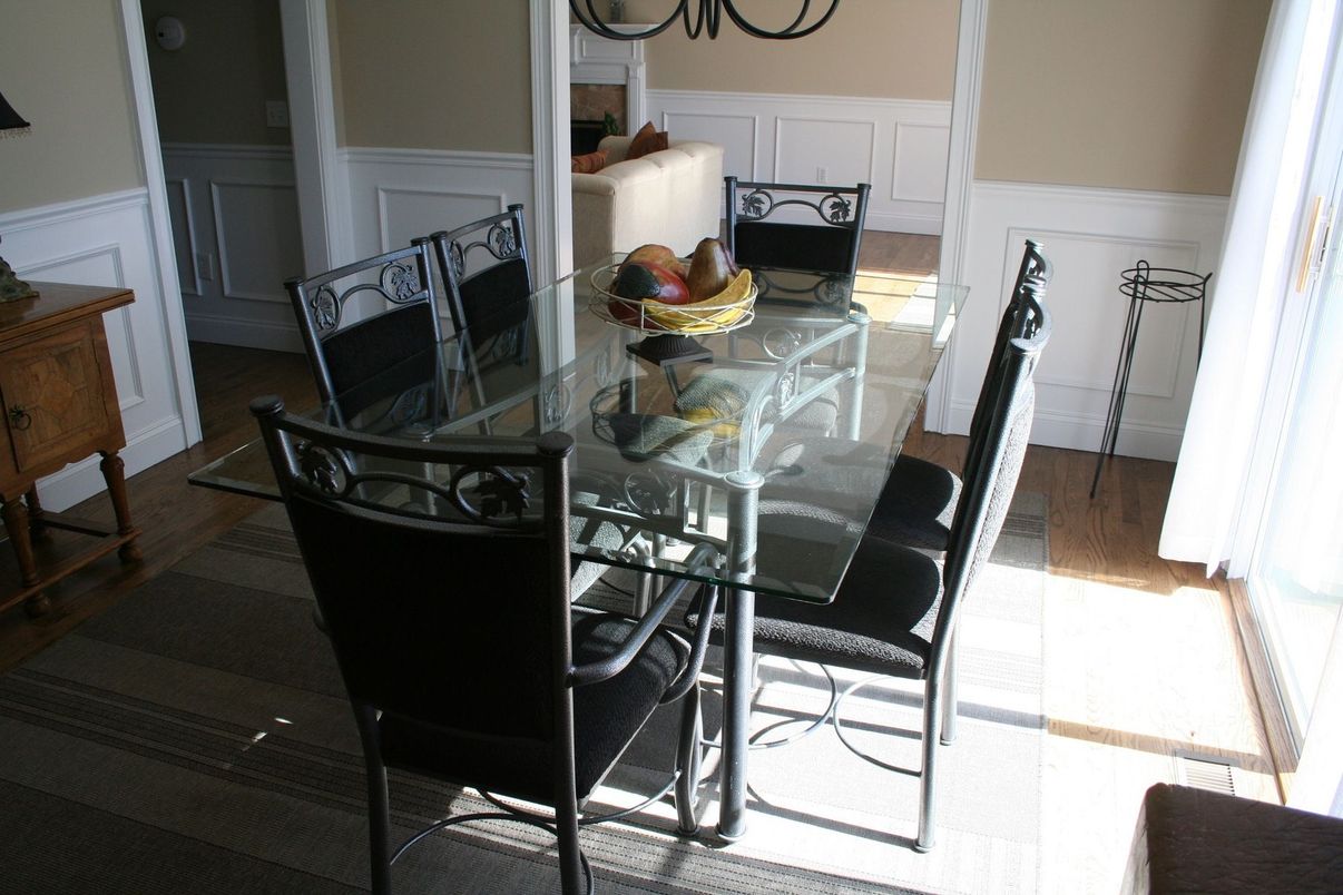 Dining room, Interior, Wood Texture Flooring