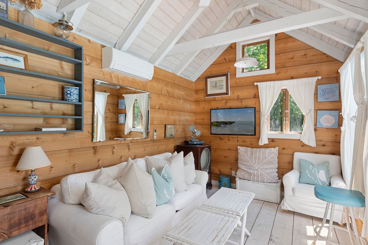 Interior, Living room, Wood Texture Flooring, Wooden Walls