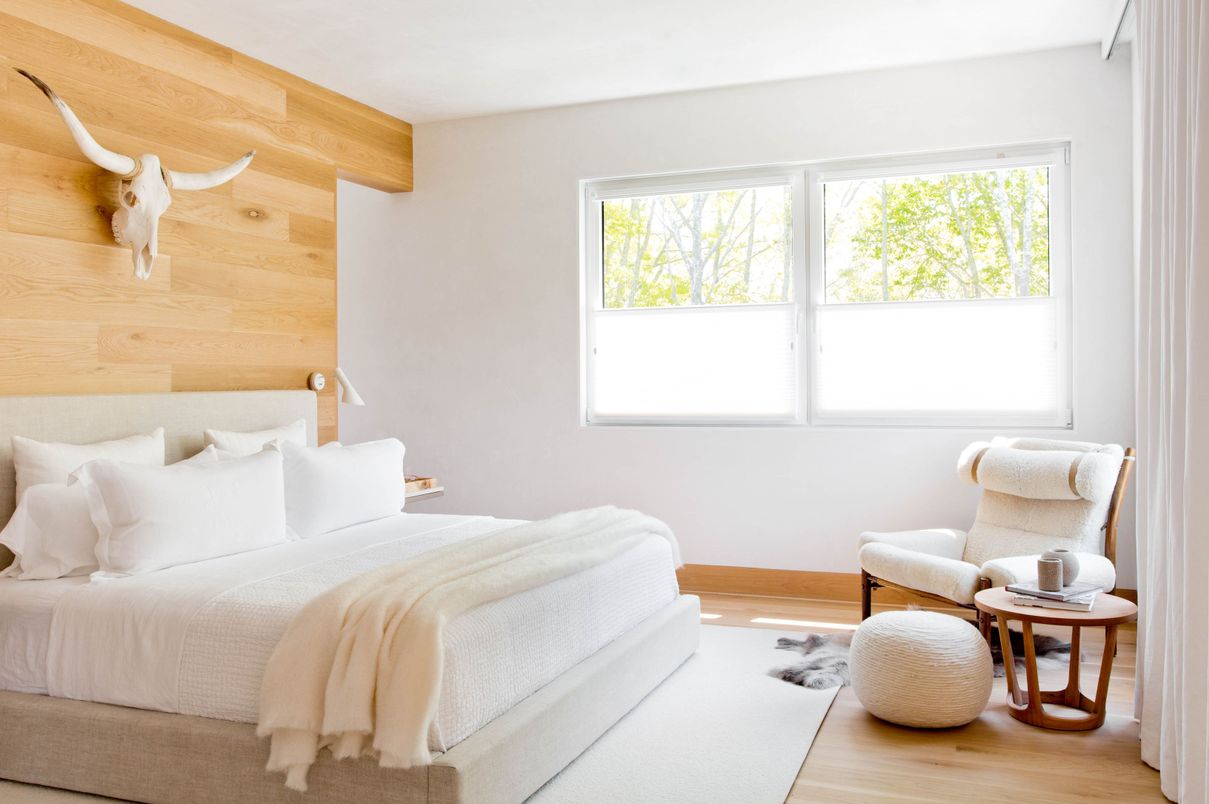 Bedroom, Interior, Wood Texture Flooring, Wooden Walls
