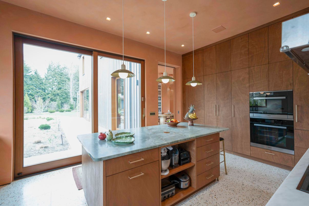 Interior, Kitchen, Pendant Lights, Recessed Lighting, Stainless Steel Appliances