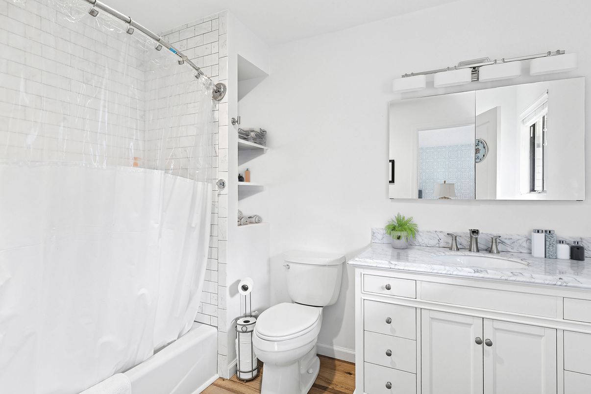Bathroom, Interior, Wood Texture Flooring