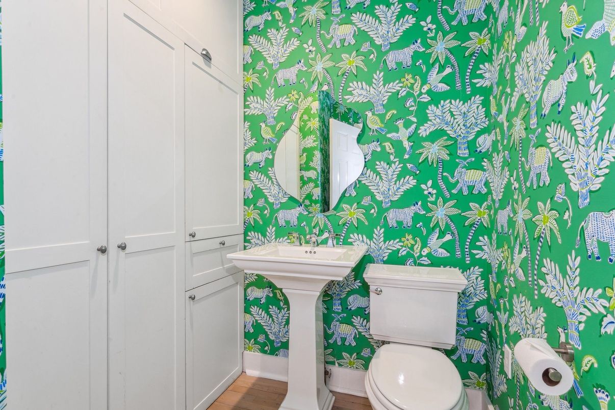 Bathroom, Interior, Wood Texture Flooring