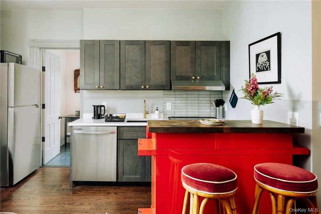 Interior, Kitchen, Wood Texture Flooring