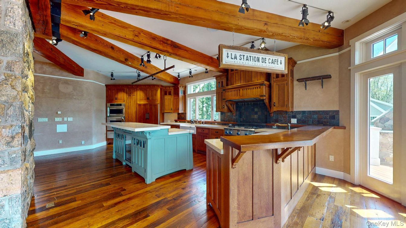 Interior, Kitchen, Wooden Beams, Wood Texture Flooring