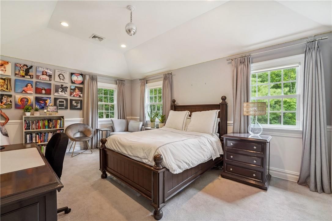 Bedroom, Interior, Pendant Lights, Recessed Lighting