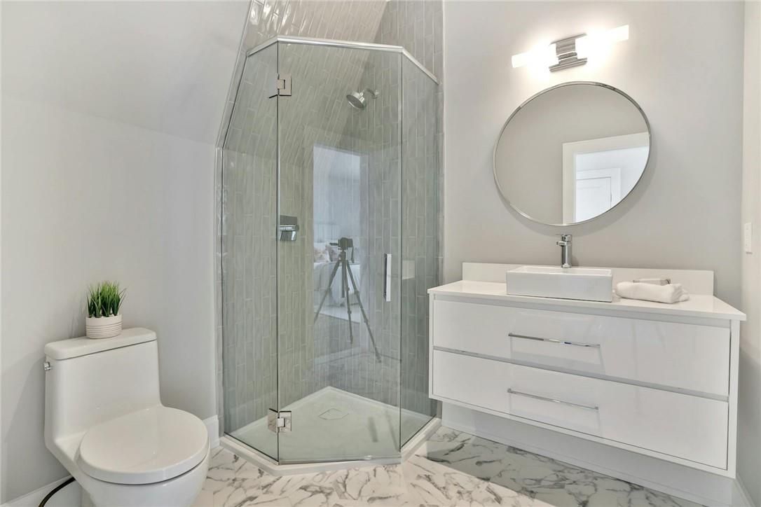 Bathroom, Glass Shower, Interior, Marble