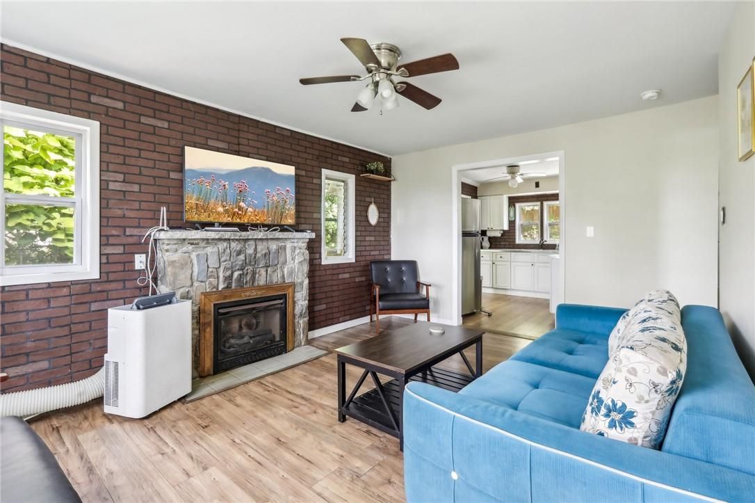 Fireplace, Interior, Living room, Stone Walls, Wood Texture Flooring