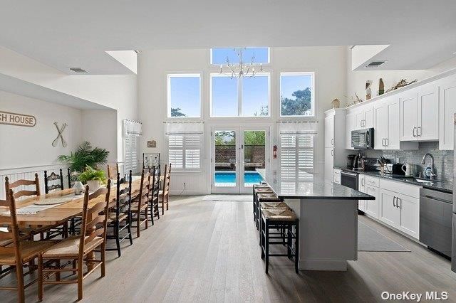 Dining room, Interior, Kitchen, Wood Texture Flooring