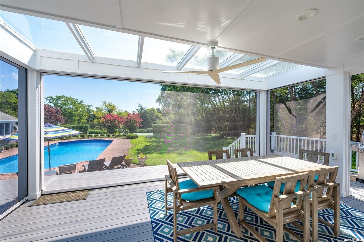 Dining room, Glass Ceilings, Interior, Pool, Sun Room