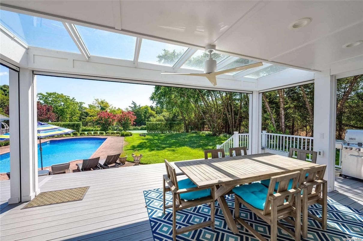 Dining room, Glass Ceilings, Interior, Pool, Sun Room