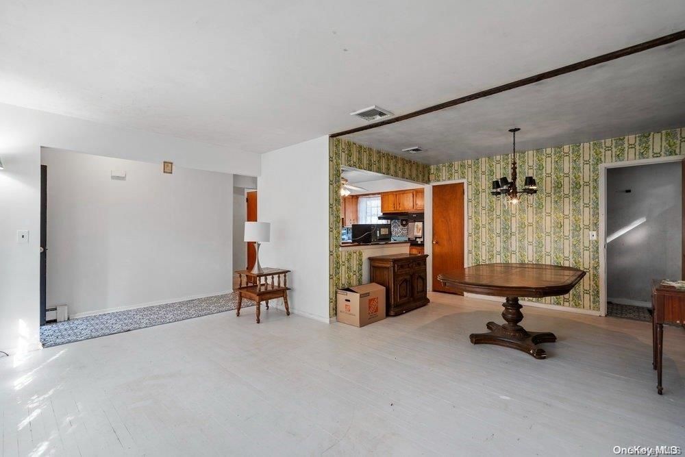 Interior, Kitchen, Pendant Lights, Wood Texture Flooring