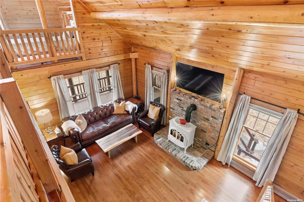 Fireplace, Interior, Living room, Wooden Ceilings, Wood Texture Flooring, Wooden Walls