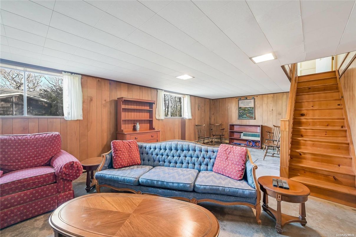 Interior, Living room, Recessed Lighting, Wooden Walls