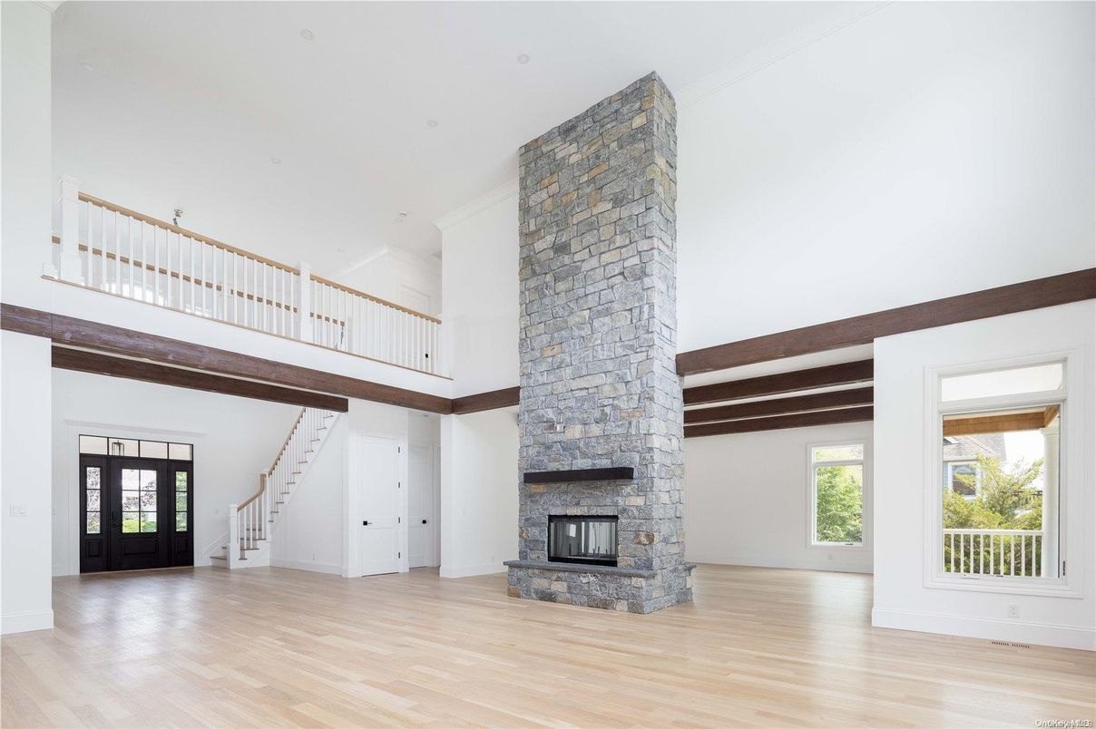 Fireplace, Interior, Wooden Beams, Wood Texture Flooring