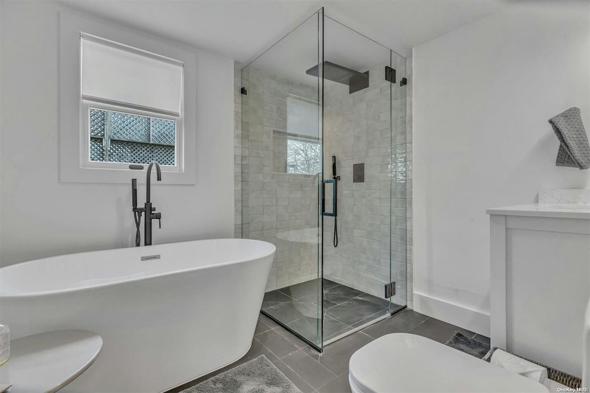 Bathroom, Free Standing Baths, Glass Shower, Interior