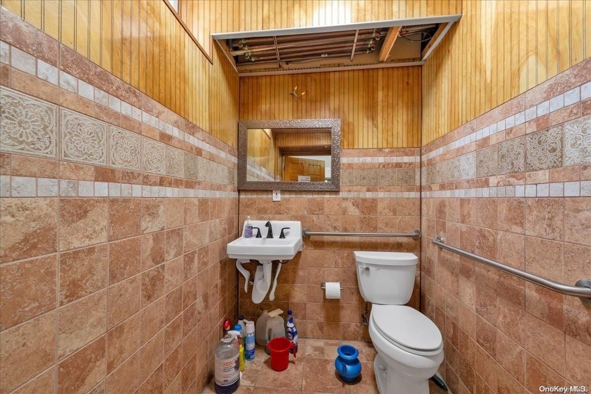 Bathroom, Interior, Wooden Walls