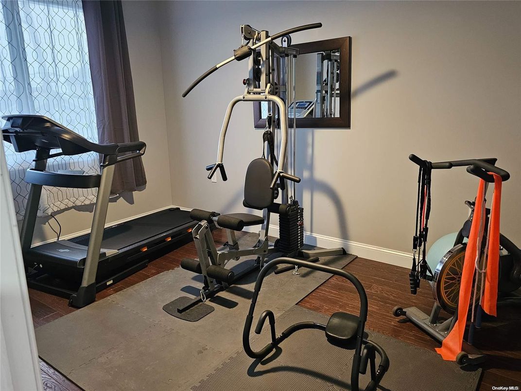 Fitness Equipment, Interior, Wood Texture Flooring