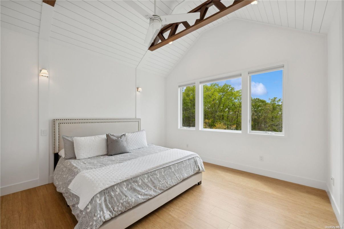 Bedroom, Interior, Wooden Beams, Wood Texture Flooring