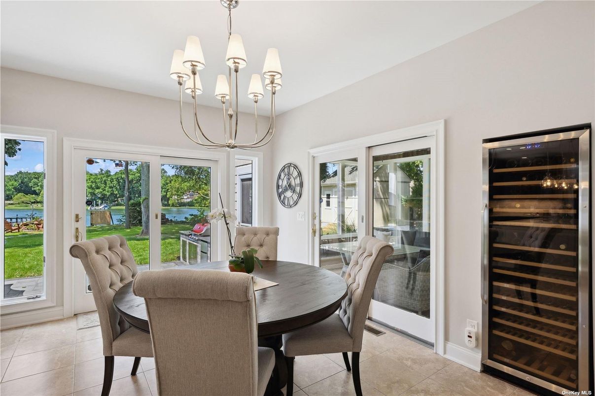 Chandelier, Dining room, Interior, Water