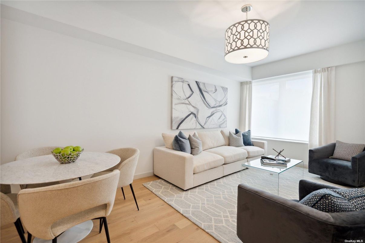 Dining room, Interior, Living room, Pendant Lights, Wood Texture Flooring