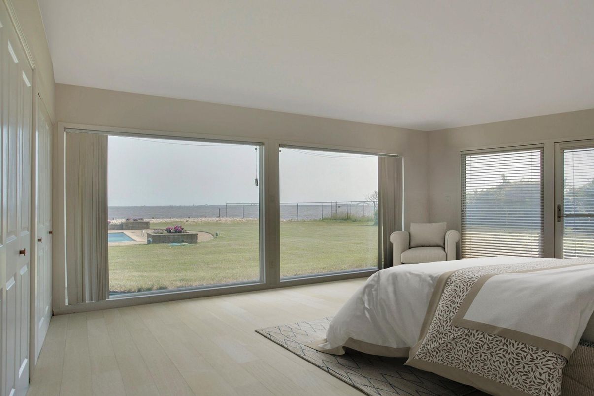 Bedroom, Interior, Water, Wood Texture Flooring