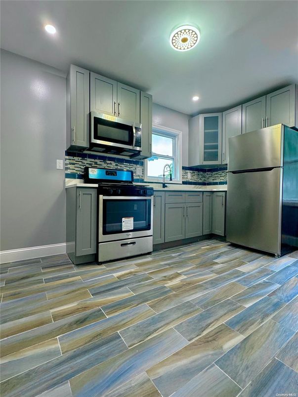 Interior, Kitchen, Recessed Lighting, Stainless Steel Appliances