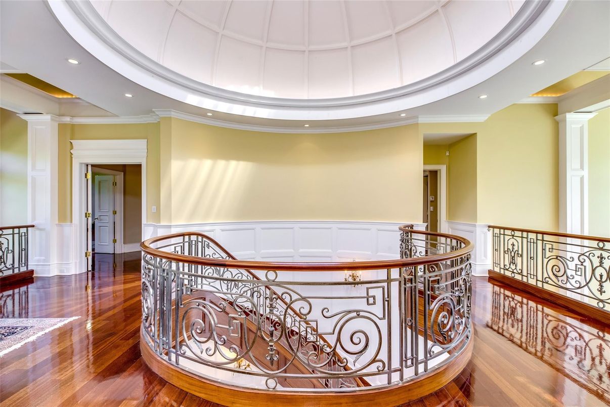 Glass Ceilings, Interior, Recessed Lighting, Wood Texture Flooring