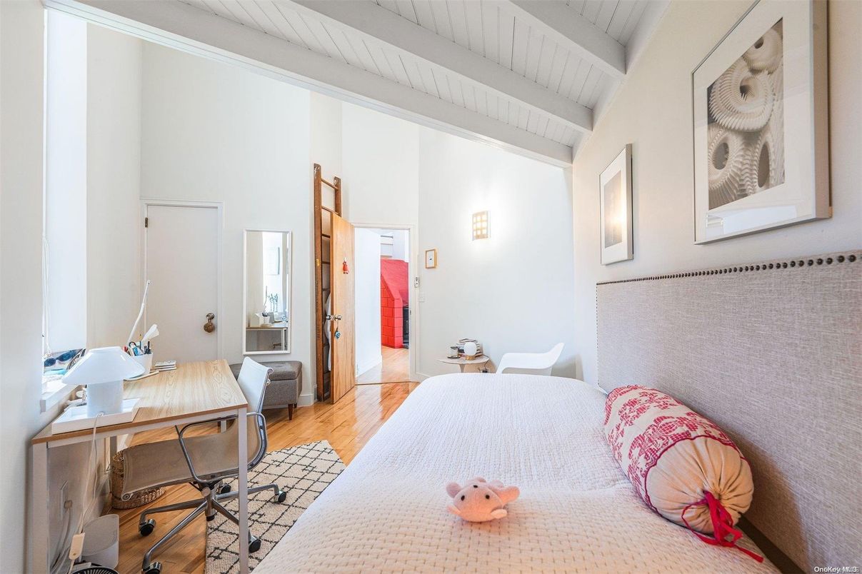 Bedroom, Home Office, Interior, Wood Texture Flooring