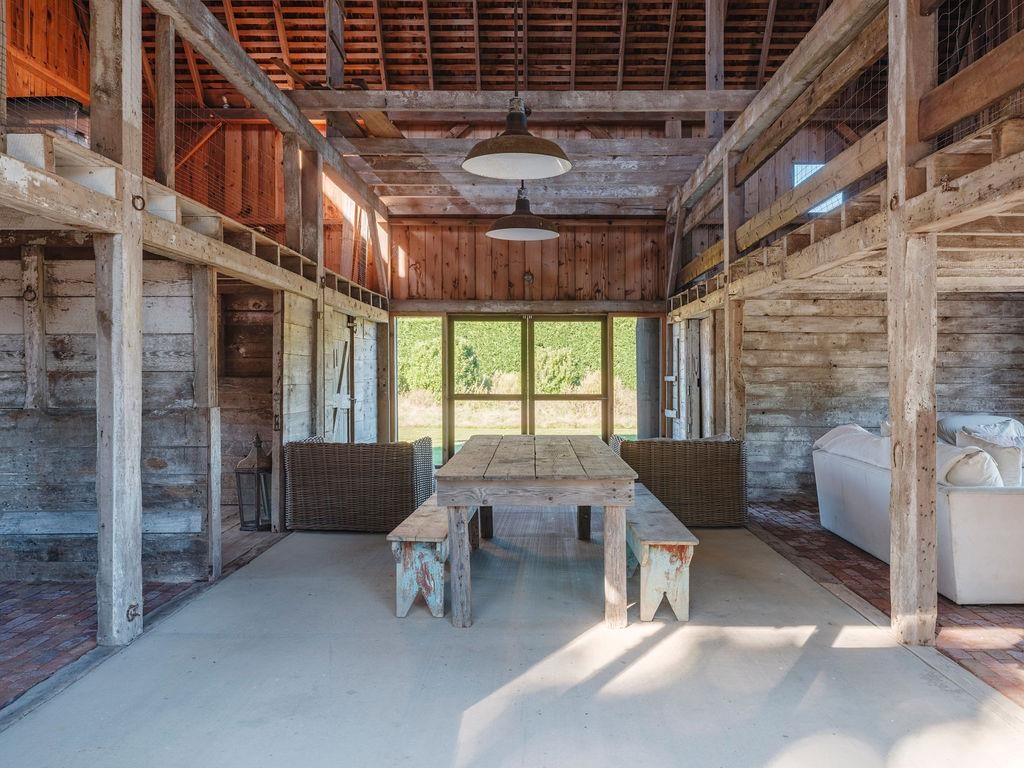 Interior, Pendant Lights, Stone Walls, Sun Room, Wooden Walls