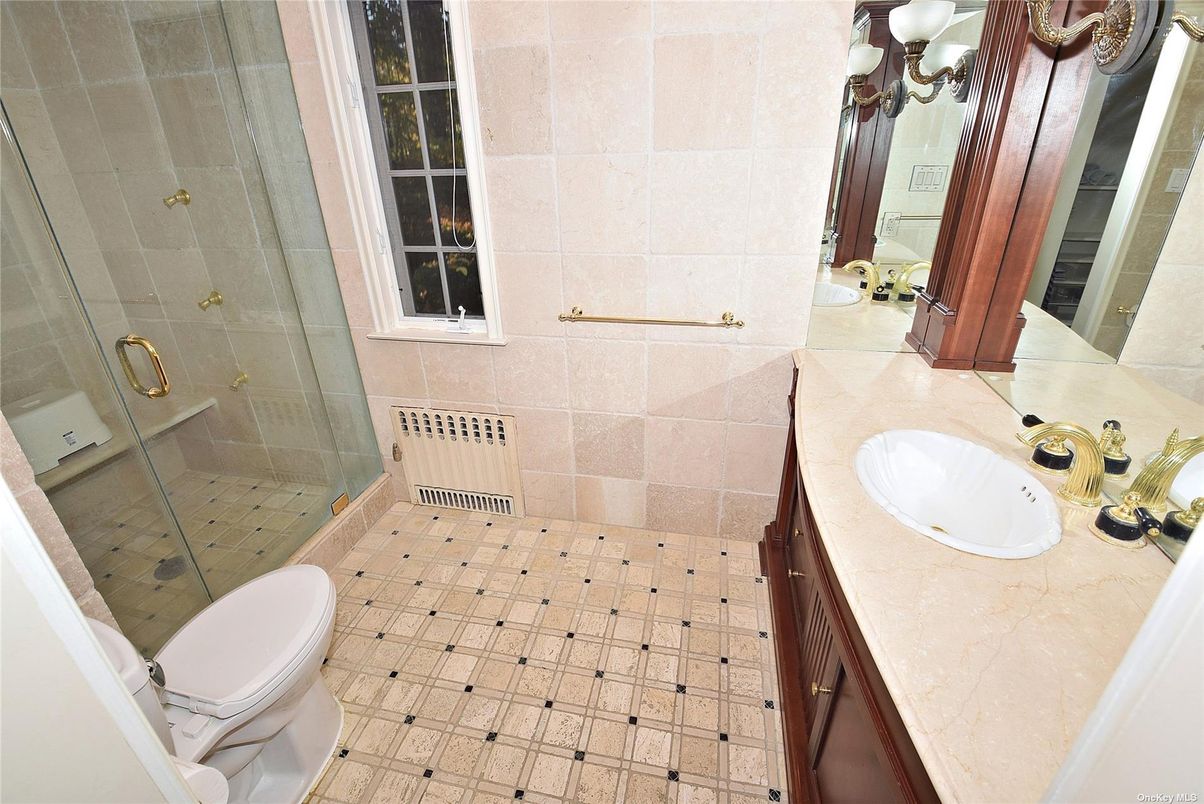 Bathroom, Glass Shower, Interior, Tile Countertops