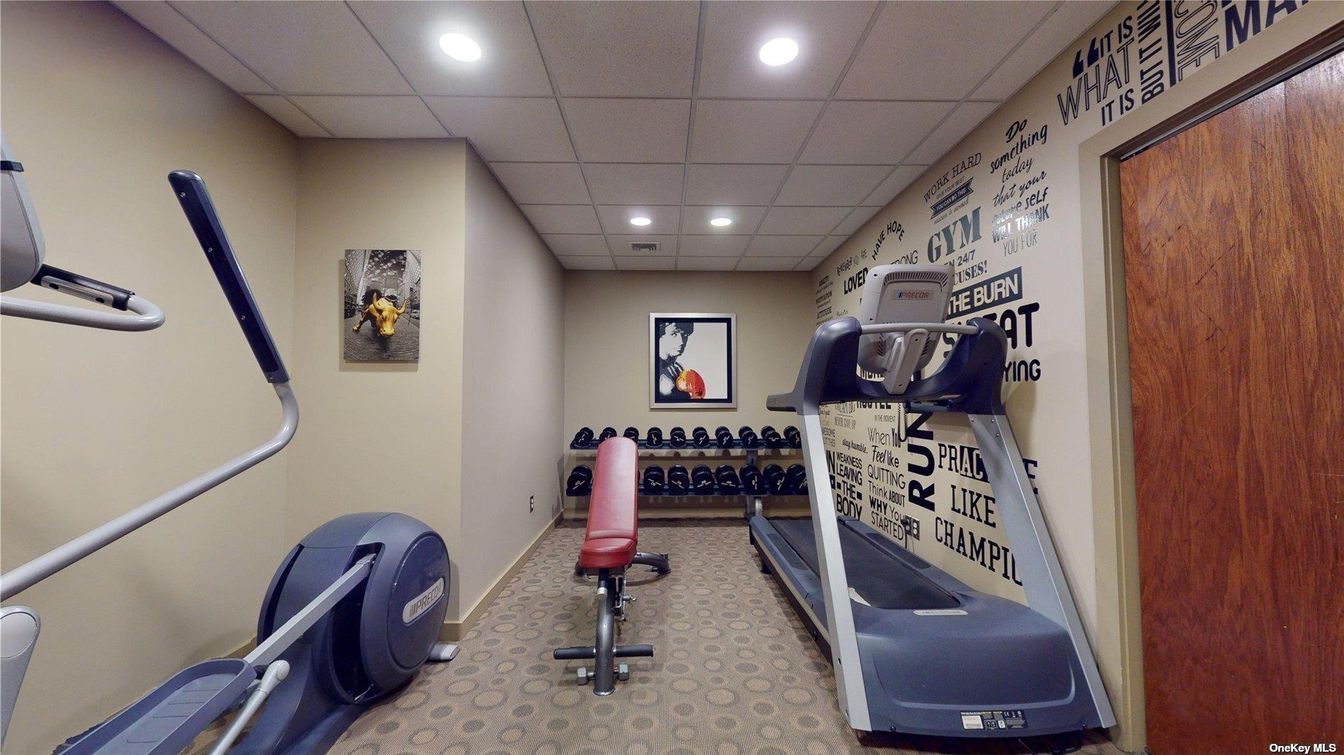 Fitness Equipment, Interior, Recessed Lighting