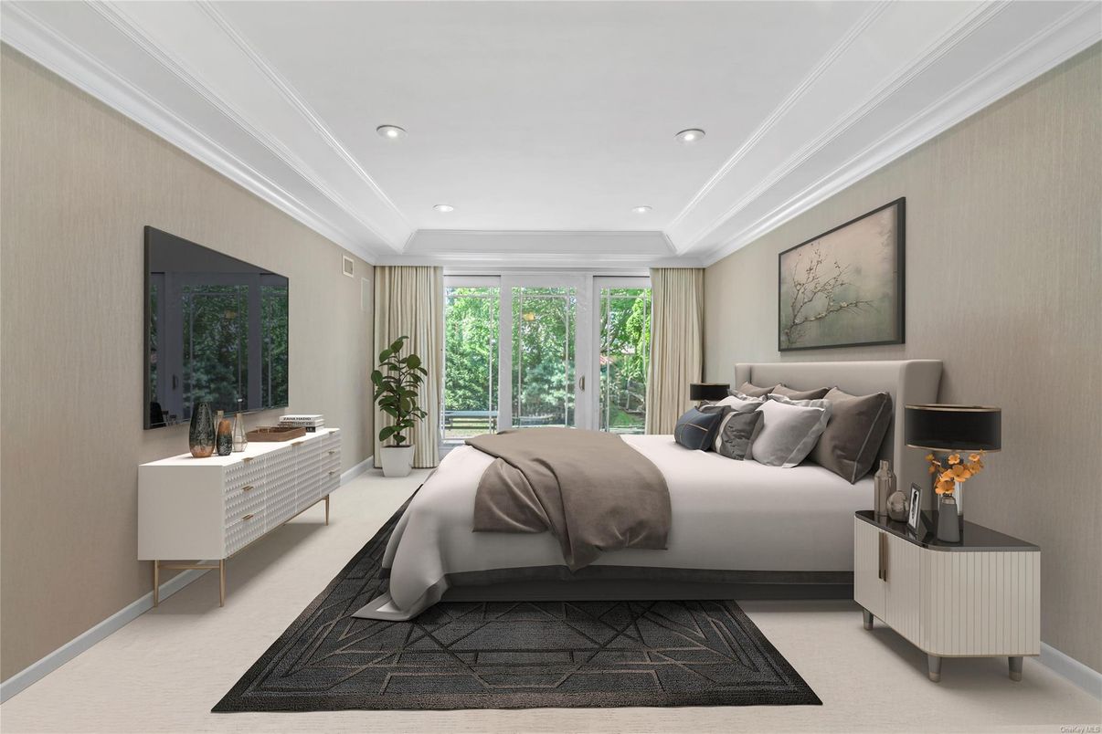 Bedroom, Interior, Recessed Lighting
