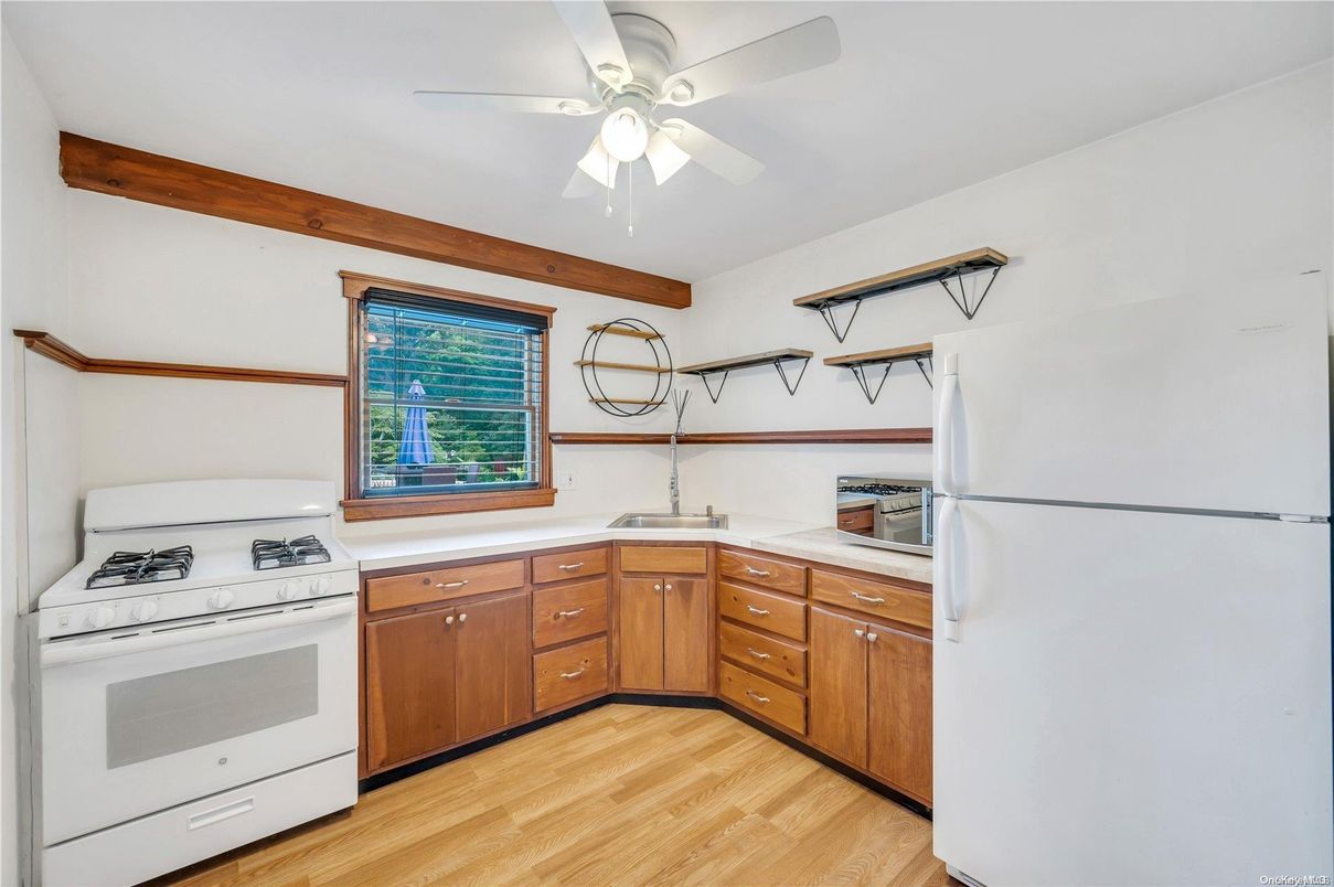 Interior, Kitchen, Wooden Beams, Wood Texture Flooring