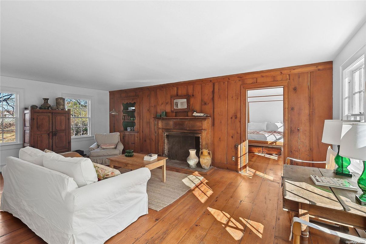 Fireplace, Interior, Living room, Wood Texture Flooring, Wooden Walls