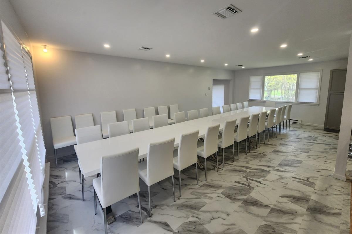 Dining room, Interior, Marble, Recessed Lighting